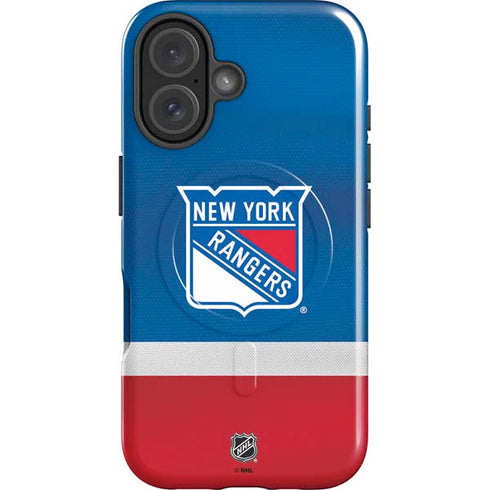 NHL New York Rangers Jersey iPhone 16 Plus Magsafe Impact Case